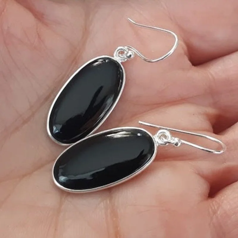 Stud Earrings Dangle Earrings Hoop Earrings Drop Earrings Pendant Earrings Long Earrings Dome Teardrop Earrings Crystal Tassel Earrings Crystal Earrings Ear Loops Jewelry Simple Black Onyx Earrings Engagement Wedding