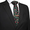 JEMYGINS Novelty Christmas Ties Santa Claus Snowflake Necktie Red Green Silk Jacquard Woven Tie For Men and kids Christmas Gift ► Photo 2/6