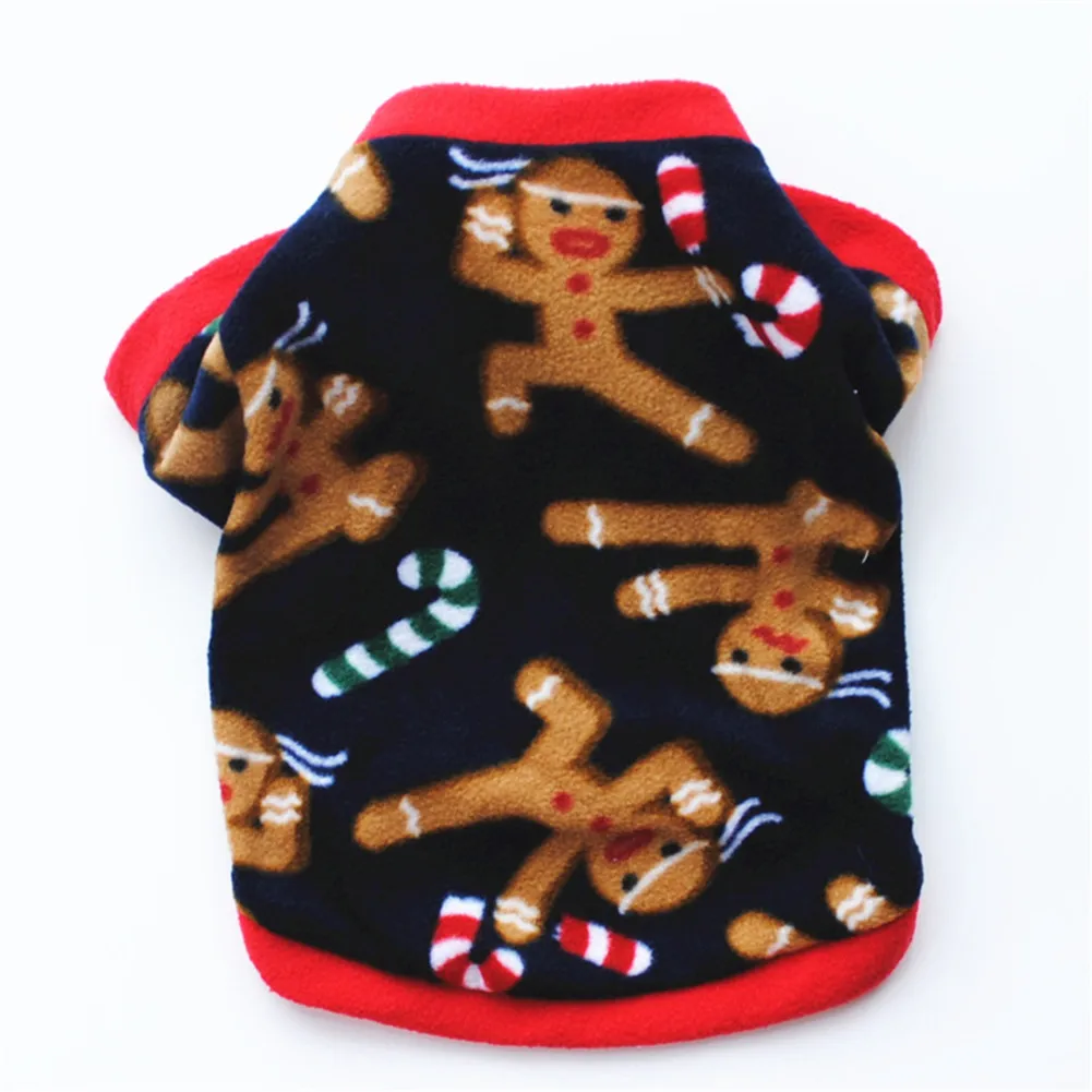 Мягкая теплая одежда для собак Зима Pet Одежда с принтом в виде собак спортивные толстовки для маленьких кошек, чихуахуа для Мопсов, французских бульдогов Костюмы рождественскую тематику, раздел-куртка для питомца - Цвет: 11