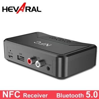 

HEVARAL NFC Wireless Adapter Bluetooth 5.0 Receiver Audio Transmitter With 3.5mm AUX RCA Jack Hifi Adapter For Car TV Computer