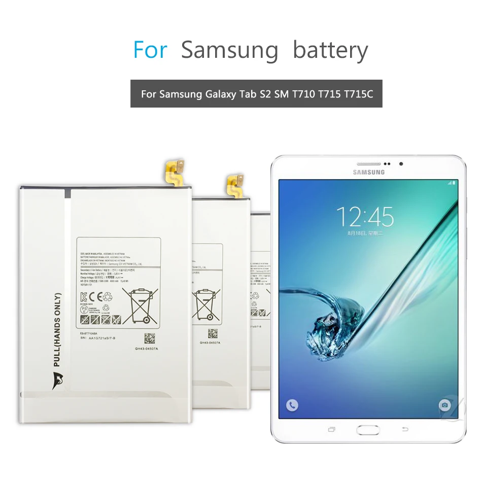 EB-BT710ABE аккумулятора для планшета samsung Galaxy Tab S2 8,0 SM-T710 T715 T715C T719C 4000 мАч+ бесплатный инструмент+ номер отслеживания