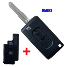 FOR PEUGEOT 4007 ET 4008 For Citroen C-Crosser C4 Aircross 2 Button Fob Remote Key case  flip remote key shell fob MIT-11R blade