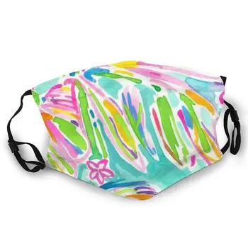 

Colorful Painting Double-sided printed dustproof and windproof mask, can be cleaned and reused, suitable for outdoor sports