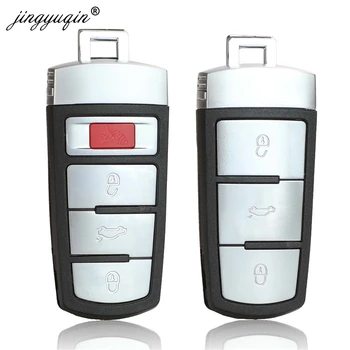Keyforkess 10 pz/lotto Auto Auto Smart key Borsette Card per VW Magotan Passat CC Keyless Entry Caso Fob 3/4 Bottoni