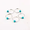 5 Pcs/set Natural Stone Pine Colorful Wooden Pearl Hair Accessories Hair Ring Hip-hop Hair Accessories Braid Braided Hair Tool ► Photo 3/6