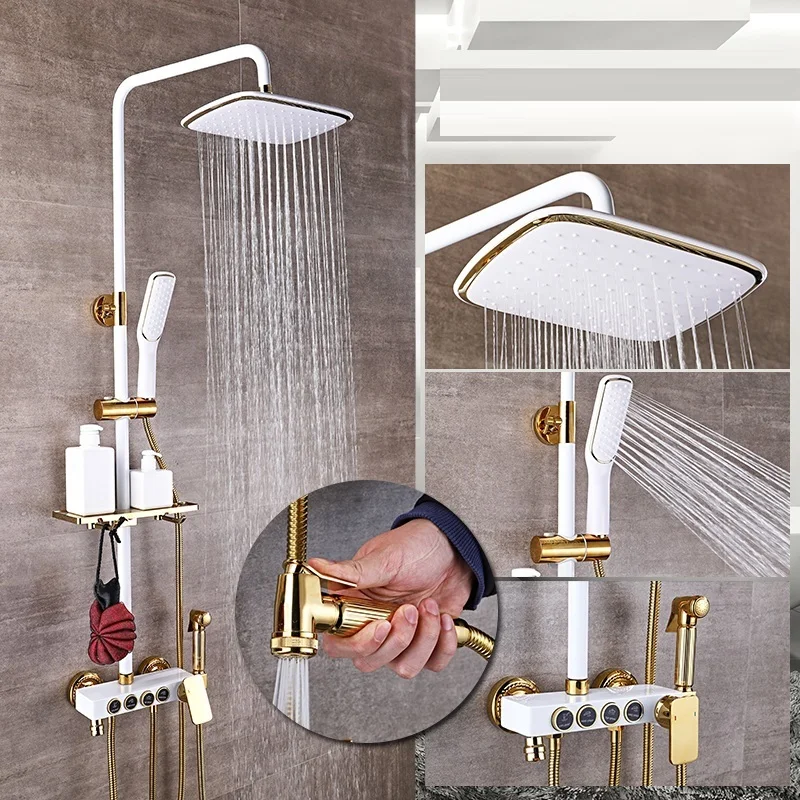Набор для ванной комнаты Regadera Colonne De panel Regendouche Preto Dusche Ducha Douche Do Banheiro Chuveiro душевой набор