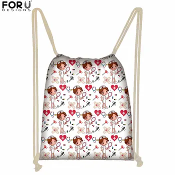 

FORUDESIGNS Nurse Bags for Girls Storage Bag Casual Women Portable Travel Bag Fashion Backpack Children School Bookbags