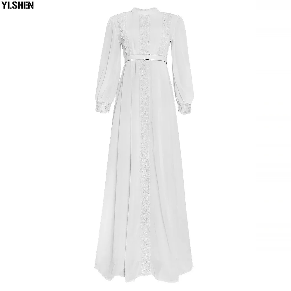 Long African Dresses for Women Dashiki Classic Lace Patchwork Maxi Dress African Clothes Plus Size Summer Clothing Africa Dress 05