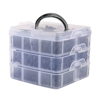 

Push Rivet Panel Moulding Clip 22 types Set 635pcs Auto Car Body Plastic