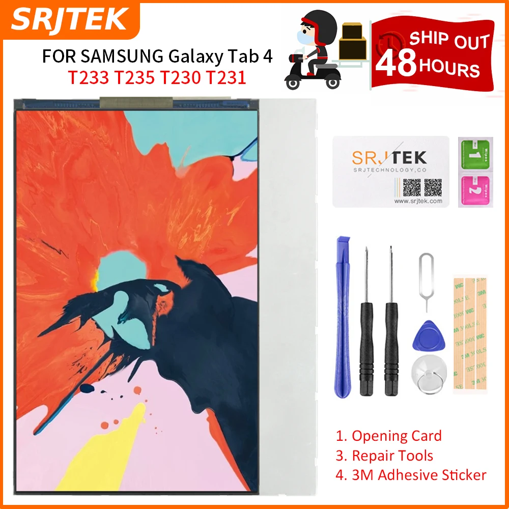 Srjtek 7 ''для Samsung Galaxy Tab 4 0 SM T233 T235 BP070WX1 300 ЖК дисплей экран монитор матрица