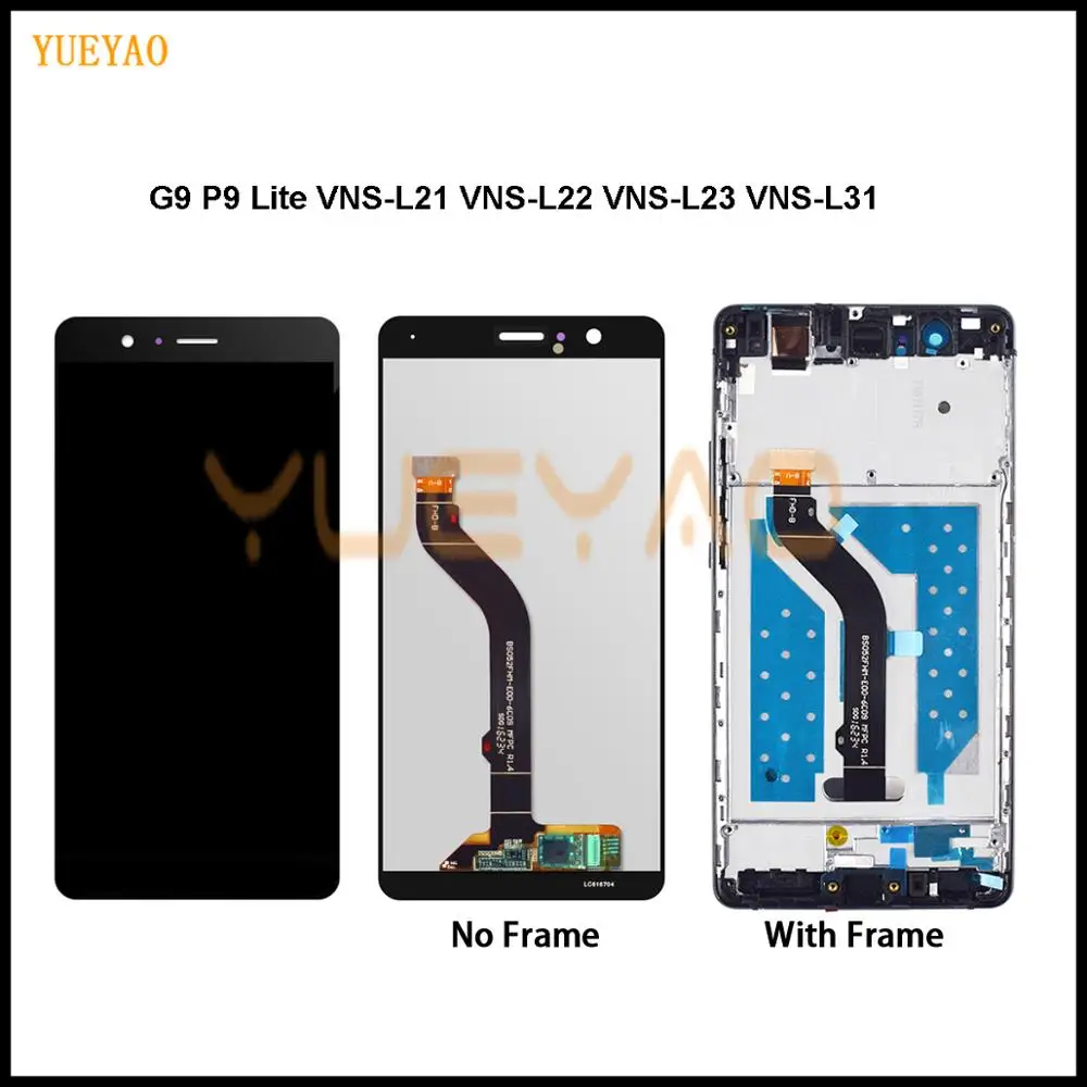 ЖК дисплей G9 Для HUAWEI P9 Lite с рамкой для L21 L19 L19|Экраны мобильных телефонов| |