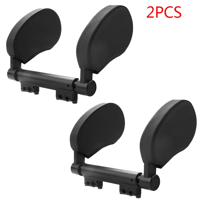 Black 2pcs Вращающаяся подушка для подголовника автомобиля, подушка для отдыха в путешествии, подушка для шеи, поддержка автомобильного сиденья, набор подушек для головы, универсальный для детей, взрослых, автомобильный отдых - Цвет: Black 2pcs