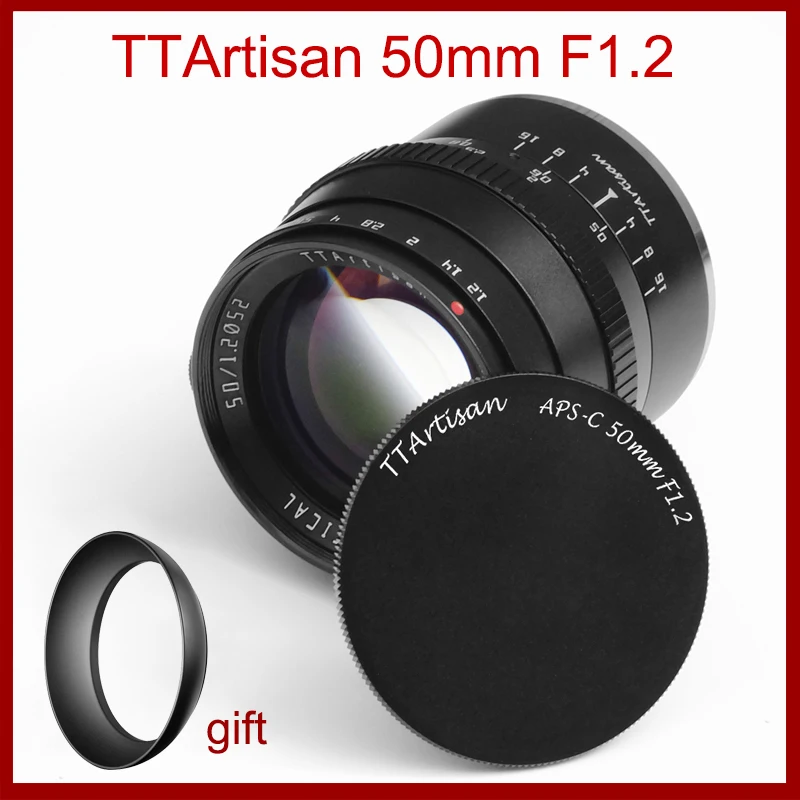 TTArtisan 50 мм F1.2 Камера объектив для цифровой камеры Fujifilm M4/3 Sony E NEX Nikon Z Canon M SIGMA Leica L