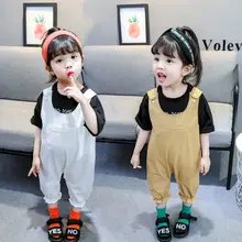 Новинка; Модный комбинезон для девочек в американском стиле; милый Модный комбинезон на подтяжках с крыльями ангела; Комбинезоны на бретельках для малышей; комбинезоны принцессы