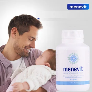 

Elevit Pregnancy Multivitamin Dietary Supplement for Men Menevit Male Fertility Support Sperm Baby Brain Healthy Development