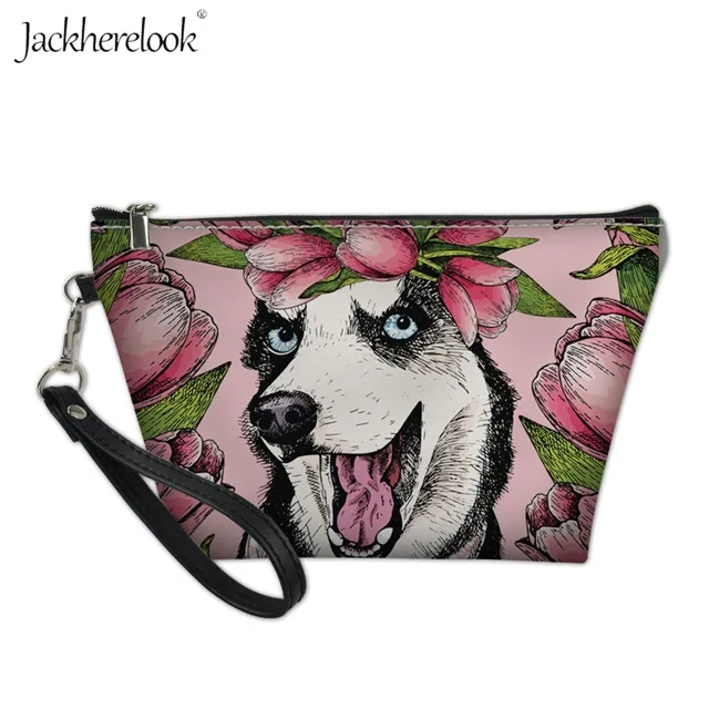 Jackherelook Цветочные йоркцы/Французский бульдог/Пудель Собака косметичка кошелек сумка милые животные Косметичка женская косметичка - Цвет: H8581Z8