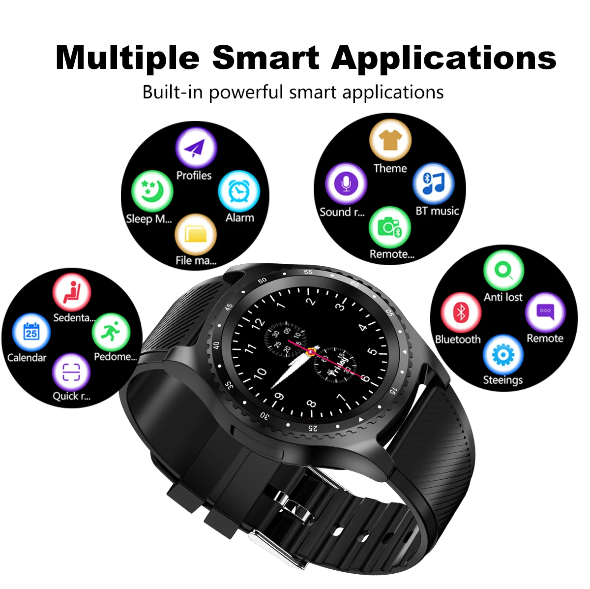 Умные часы Android SIM часы для мужчин с камерой Smartwatch Bluetooth умный Браслет спортивный браслет для Xiaomi телефон PK V8 DZ09