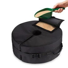 Съемная Напольная стойка для зонта для патио, консольная сумка с песком, круглая черная подставка для зонта, базовая масса, легкая установка для переноски