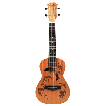 

Concert Ukulele Kits 23 Inch 4 Strings Acoustic Guitar With Bag Tuner Capo Strap Stings Picks For Beginner