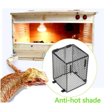 

12x16cm Reptile Basking Safety Lamp Guard Mesh Cage Enclosure Heat Light Bulb Protector Reptile Vivarium Terrarium