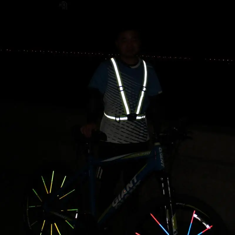 Safe Reflective Safety Vest Reflective Band Vest Safety Bright For Work Signal For Night Work Running Cycling reflective safety vest