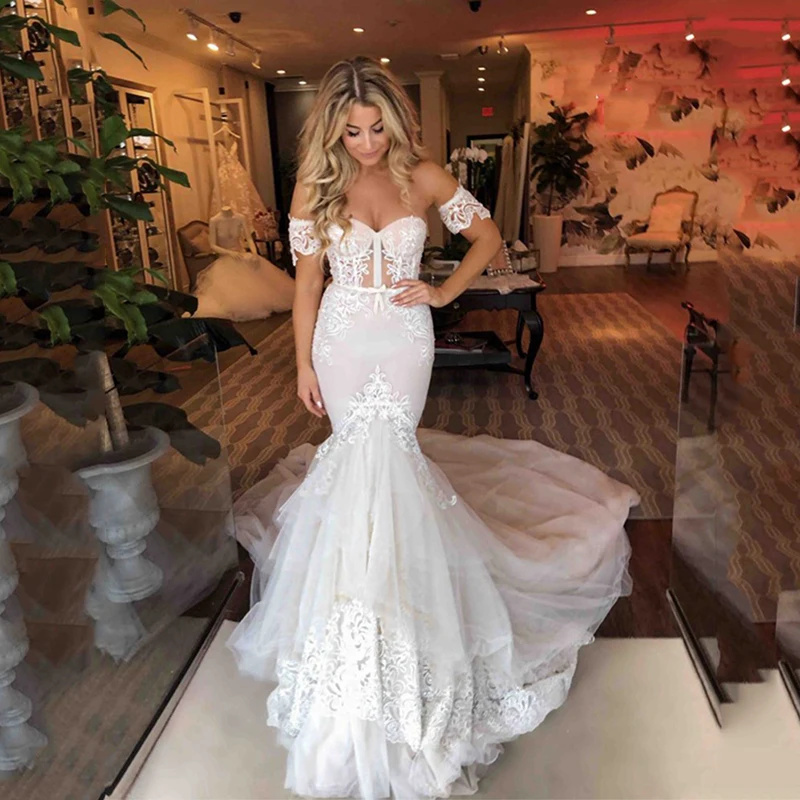 Sexy Mermaid Lace Wedding Dress 2021 ...