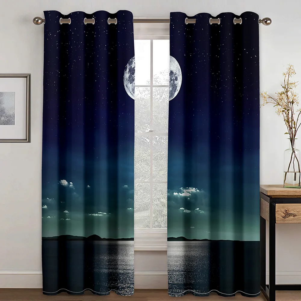Blue Linen Curtains Free Global Delivery