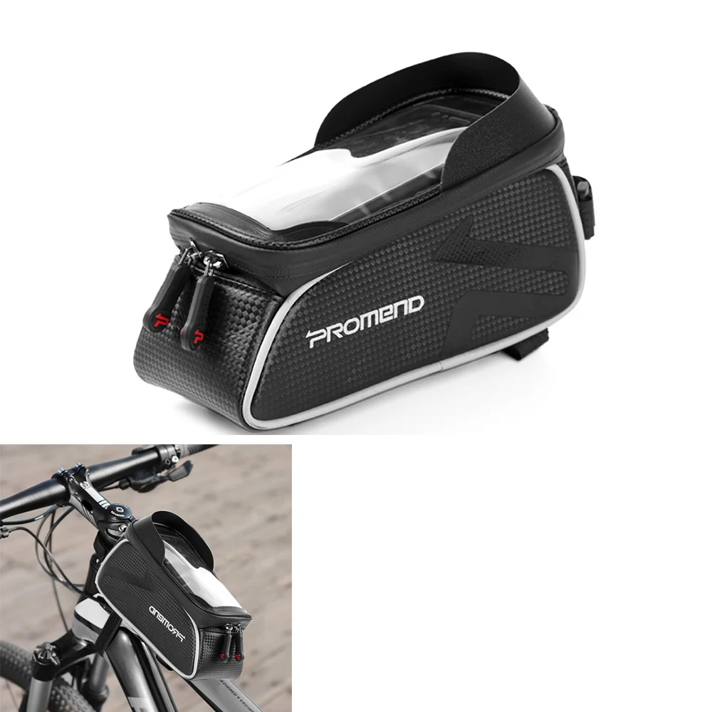 

Portable Waterproof Bike Saddle Bag Cycling Seat Bicycle Bag MTB Road Bike Bag Touch Screen Cycling Front Tube Frame Bag Bike