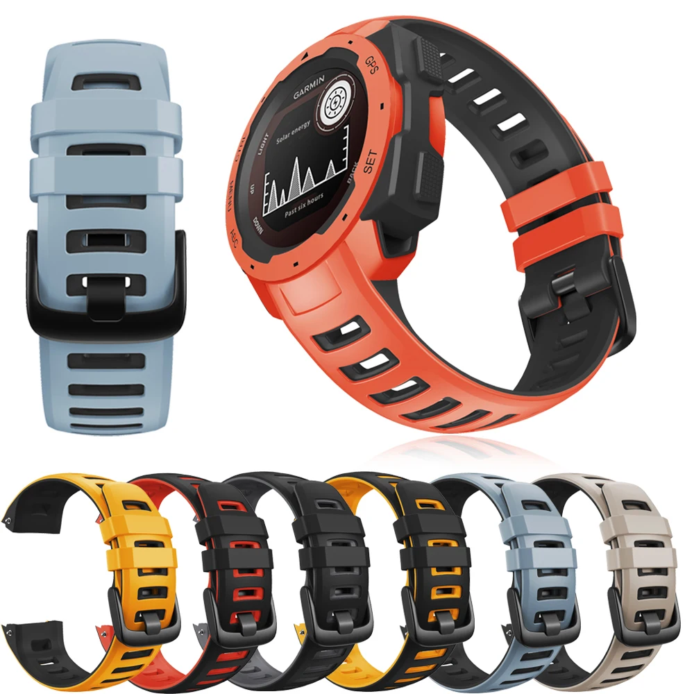 Новый Силиконовый ремешок для смарт-часов Garmin Instinct сменный