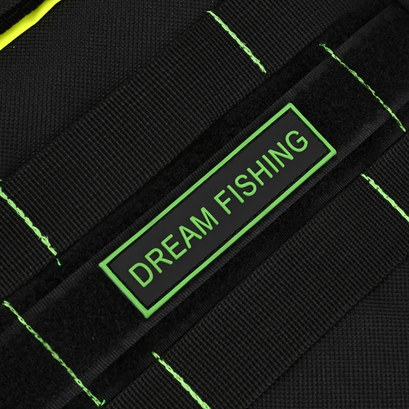 ABLB-Dream Fishing Multifunction Fishing Bag Outdoor 1200D Nylon Large Capacity Waist Bag