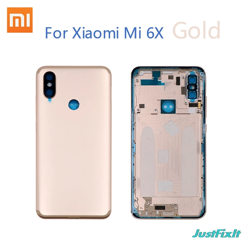 Оригинальная крышка батареи для Xiaomi mi 6X Задняя стеклянная крышка Задняя Дверь Замена для mi 6X крышка батареи чехол, задняя крышка корпуса