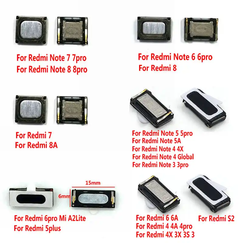 mi note 4 ear speaker