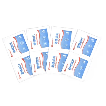 

50Pcs A-lcohol Wet Wipe Disposable Disinfection Prep Swap Pad Antiseptic Care Jewelry Mobile Phone Clean Wipe Hot Skin Cleaning