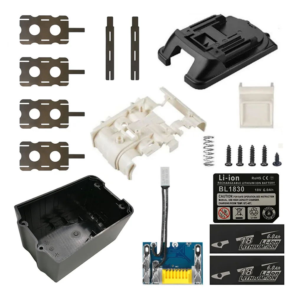 dawupine BL1860 Battery Plastic Case PCB Charging Protection Circuit Board Charger For MAKITA 18V BL1845 BL1860