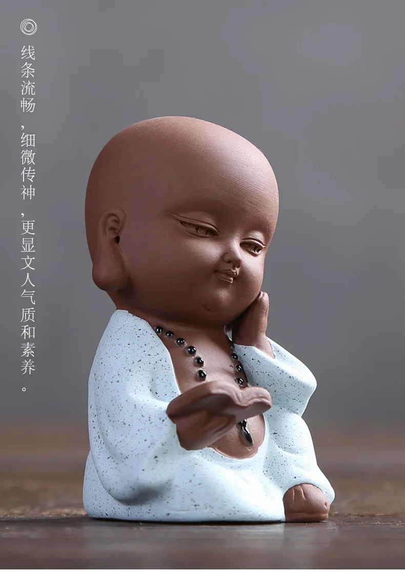 Qi Xuan Source мини чай украшения поэтические и живопись маленький монах кунг-фу чайный сервиз аксессуары креативный чай искусство чайная церемония чай