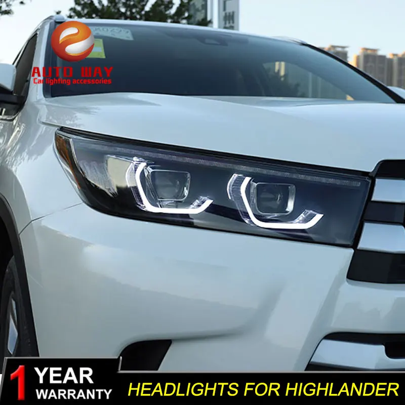 Чехол для стайлинга автомобиля фары Toyota high Lander 2018 новинка Kluger светодиодный