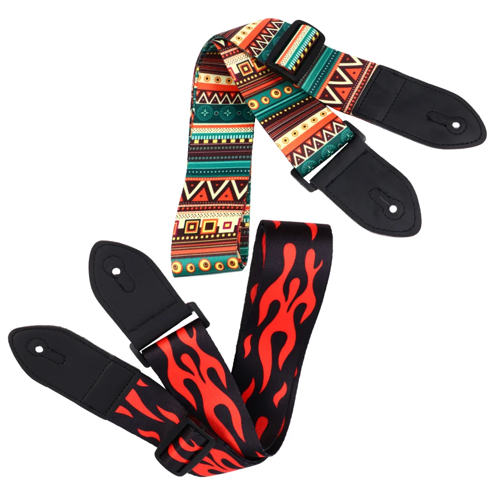 

2Pcs Stylish Guitar Straps Adjustable Straps for Electric or Acoustic Guitar