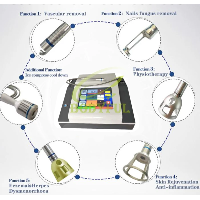 Portable Professional 980nm Diode Spider Vein Removal Blood Vessels Pore Pigment Skin Tightening Treating Nail Fungus machine