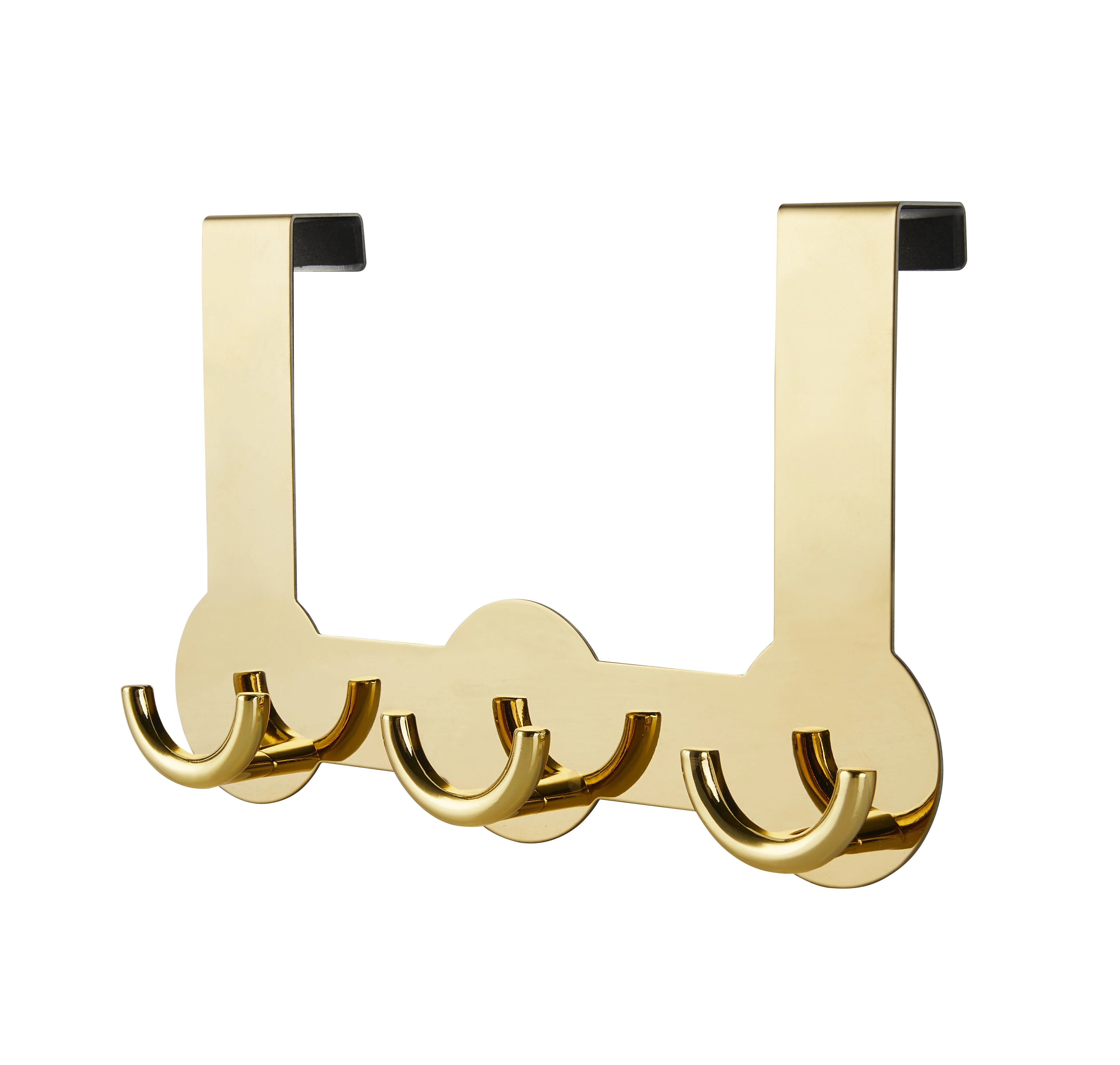 

Bathroom Hooks Nail Free Towel Hook Gold 304 Stainless Steel Door Hanger Clothes Robe Hooks Multi-function Bathroom Accessories