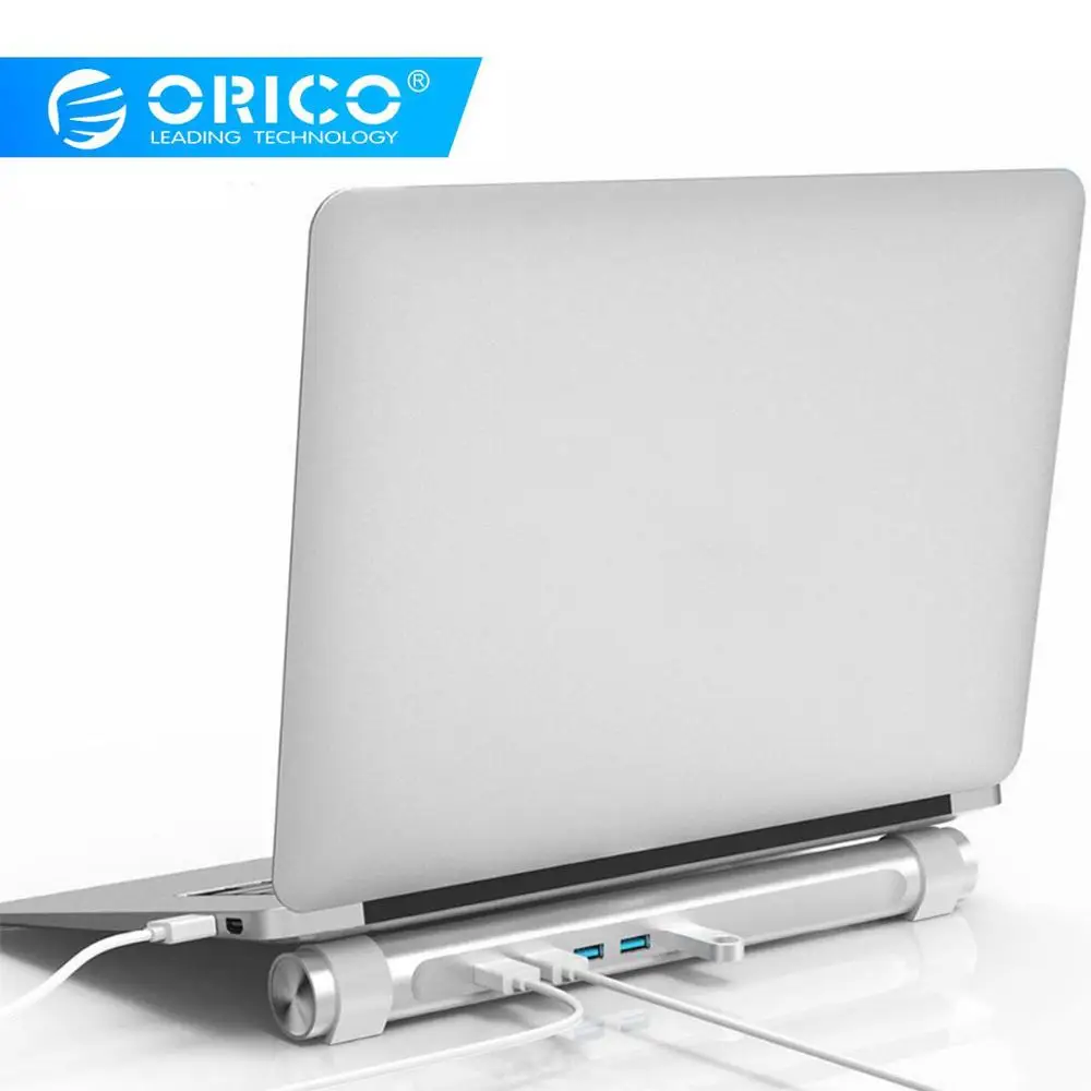 ORICO USB3.0 концентратор с функцией держателя ноутбука ABS Круглый 4 порта USB адаптер для Apple ноутбука MAC идеально(M4U3-SV