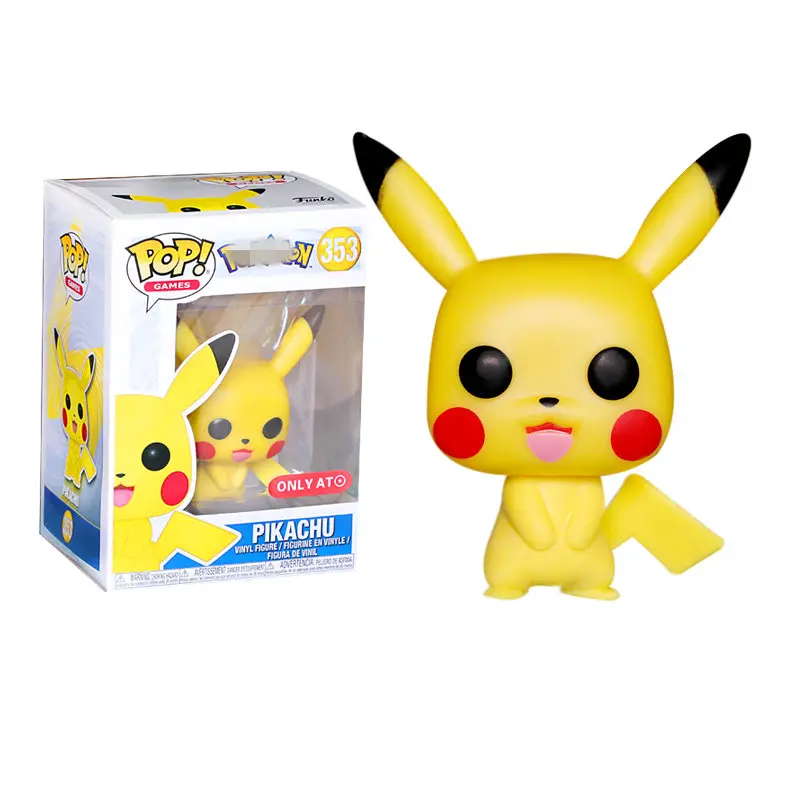 

FUNKO POP Cartoon Cute Pokemones Pikachu 353# Vinyl Action Figures Collection Model Toys for Children Christmas gift