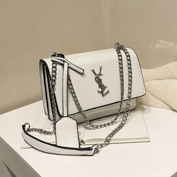 

Women's bag 2020 new fashion pu handbag crocodile pattern chain bag high-end Western-style shoulder messenger bag