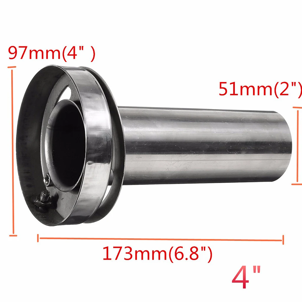 Universal Adjustable Sound Silencer (for 3.5 inch/4 inch/ 4.5 inc  Round Tip Mufflers)