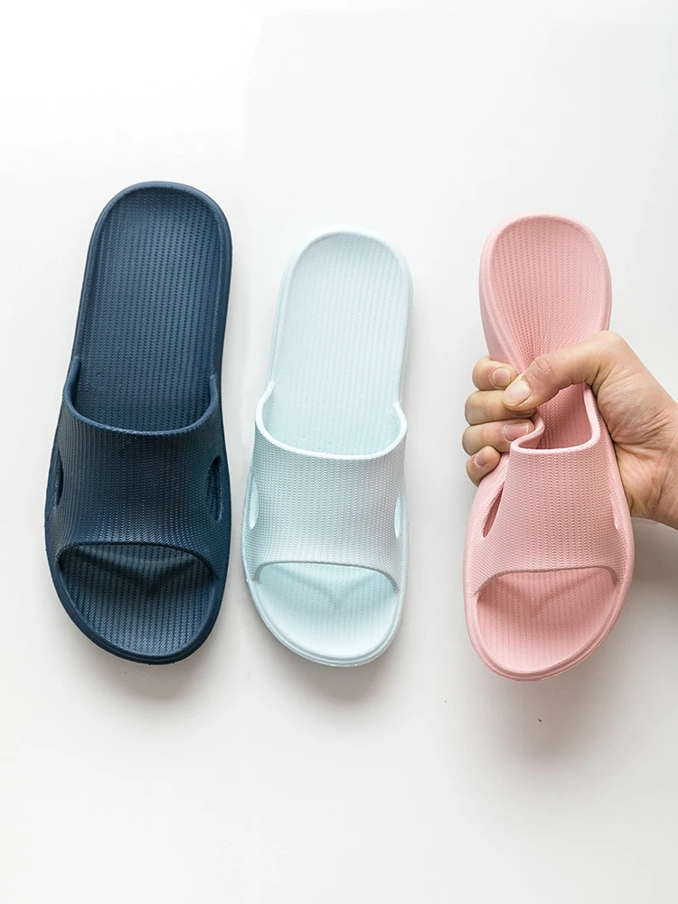 

Eva Slippers Household Non-slip Women Shoes Bathroom Flat Sandals Indoor Women Casual Shoes Soft Bottom Couple Fashion Slippers