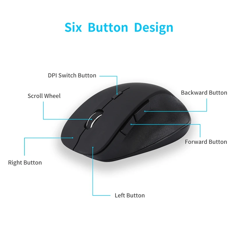 Bluetooth 4,0 и 2,4G Двухрежимная Беспроводная игровая мышь для ПК, Mac, ноутбука, планшета на Android