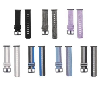

Nylon Band for Fitbit Versa 3 Strap Canvas Woven Bracelet Wristband Replacement for Fitbit Sense Bands Accessories Women Men S