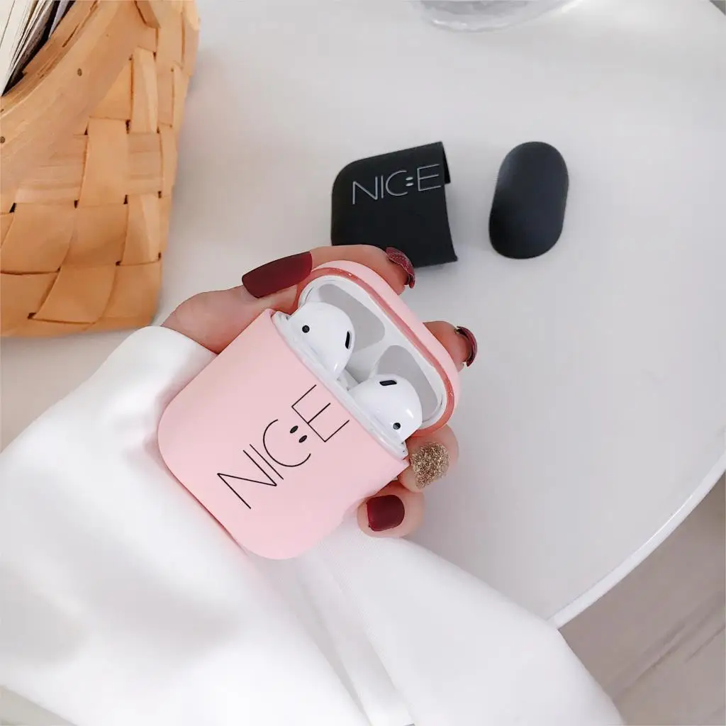 Новый милый мультяшный чехол для наушников Apple AirPods 1 2 Чехол Air Pods Матовый Жесткий