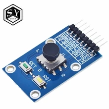 Módulo de botão de navegação de cinco direções, para mcu avr jogo 5d rocker joystick teclado independente para módulo de joystick arduino