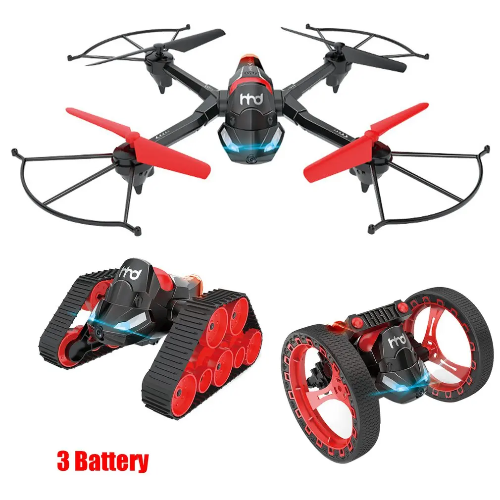 

New Hot Mobile Phone WIFI Remote Control Aircraft Tank Bouncing Drone Three-in-one Four-axle Aircraft Model Helicopter Toy