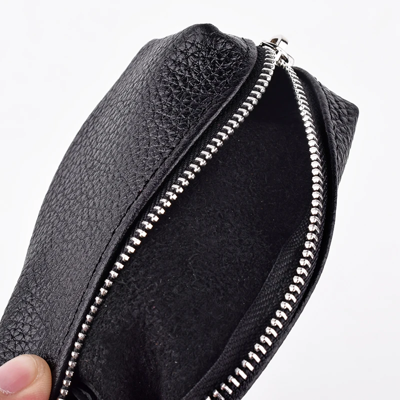 Key organizer Key protector Key case Key purse Key holder Genuine Leather Car Key Cover Keychain Housekeeper Bag Zipper Organizer Case EDC Pouch